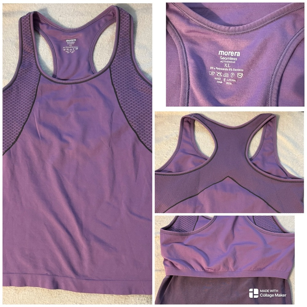 Morera Purple Racerback Tank Top